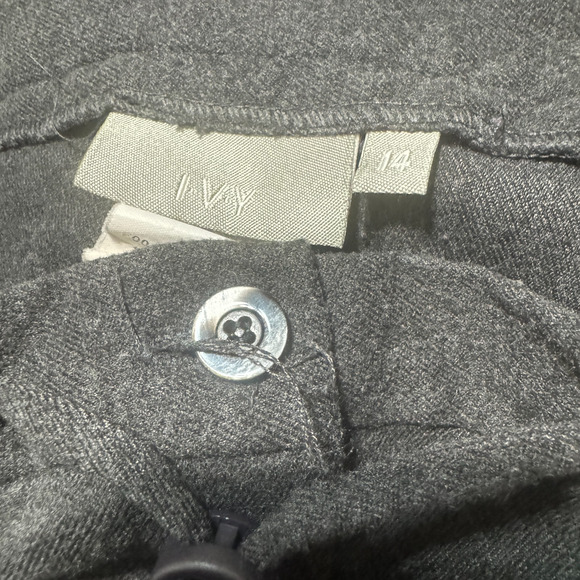 Vintage Ivy Gray Wool Maxi Skirt sz 14 Made In USA Long modest minimalist - Picture 6 of 6